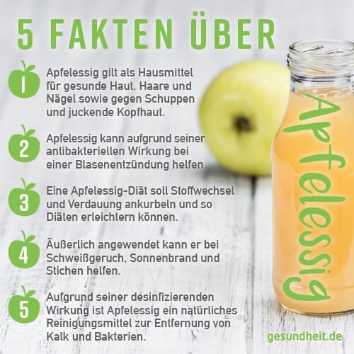 5 Fakten über Apfelessig (Infografik)