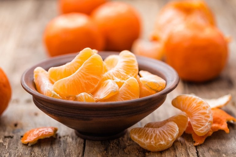 Mandarine & Clementine: gesund & Kalorien wenige