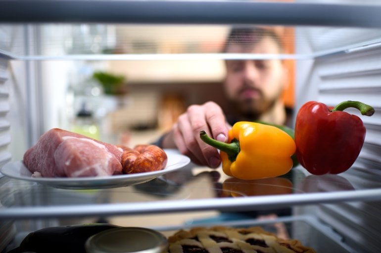 Fleisch im Kühlschrank