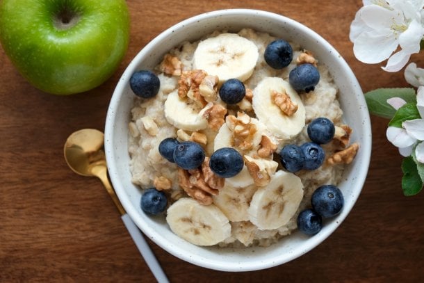 Brainfood-Rezept: Müsli mit Blaubeeren, Bananen und Walnüssen