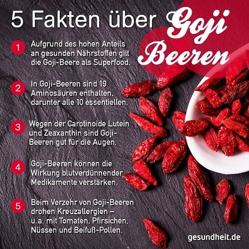 5 Fakten über Goji-Beeren (Infografik)