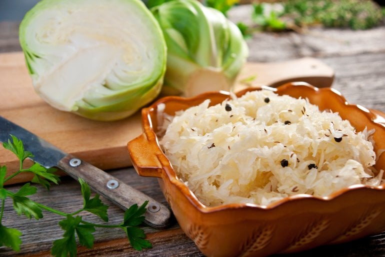 Sauerkraut und Weißkohl